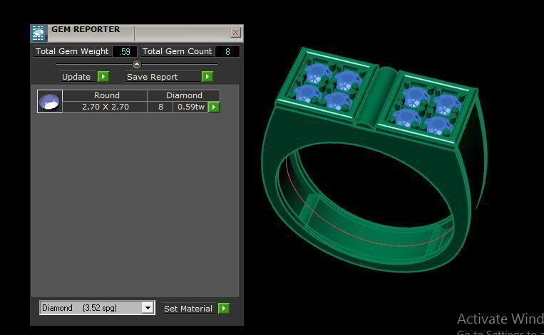 man ring 3D print model_20