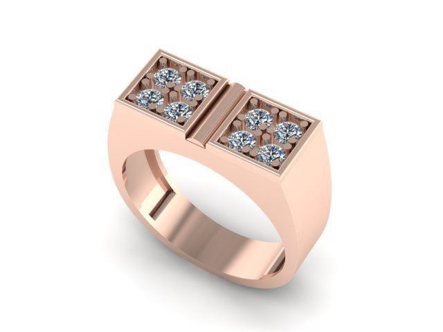 man ring 3D print model_2