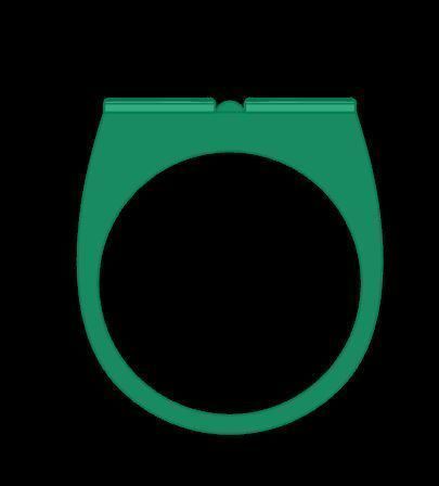 man ring 3D print model_14