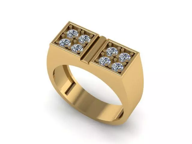 man ring 3D print model_0