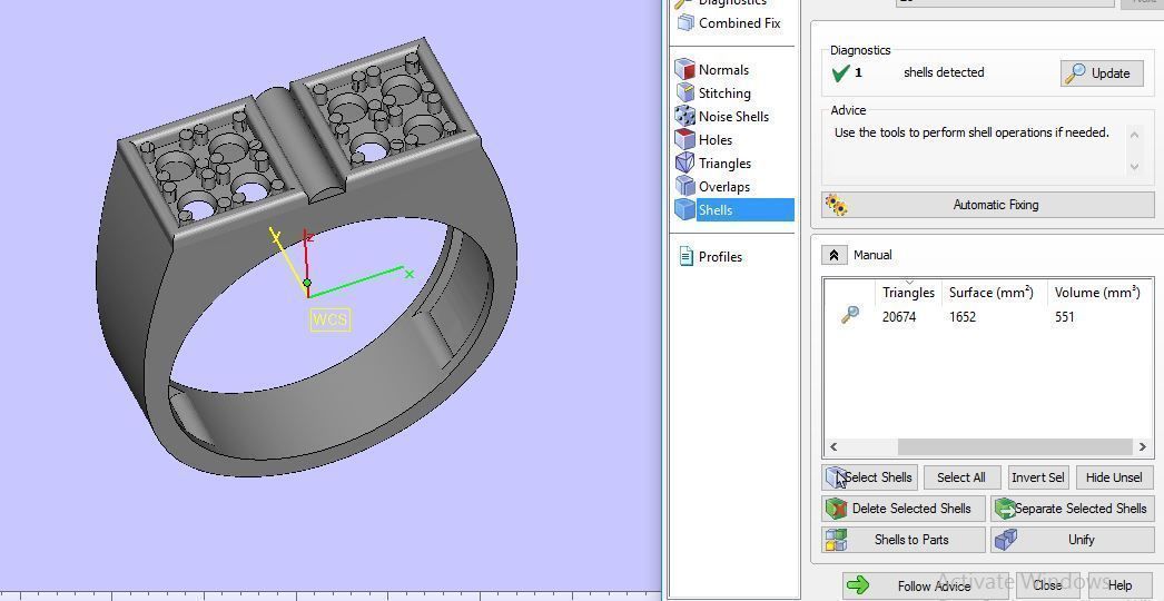 man ring 3D print model_22