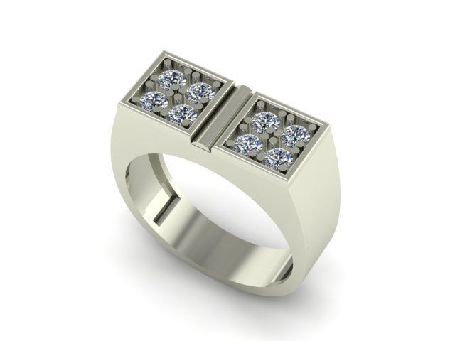 man ring 3D print model_1