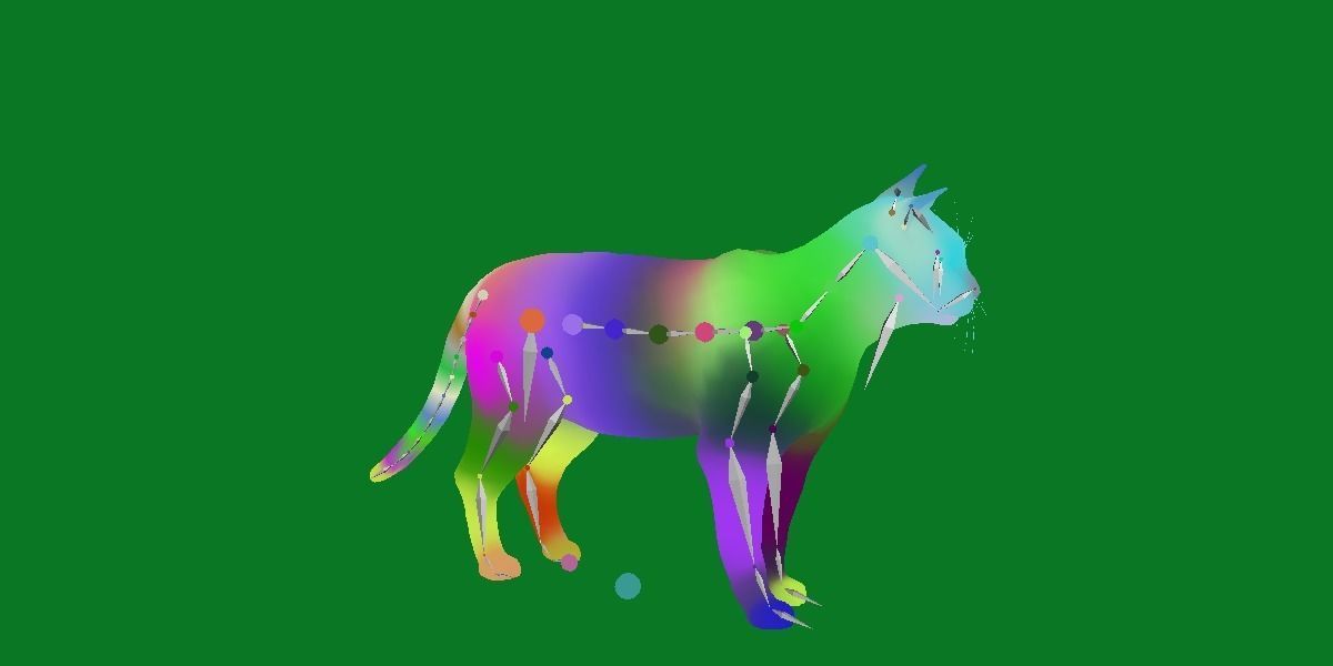 Silver Tabby Cat Low-poly 3D model_21