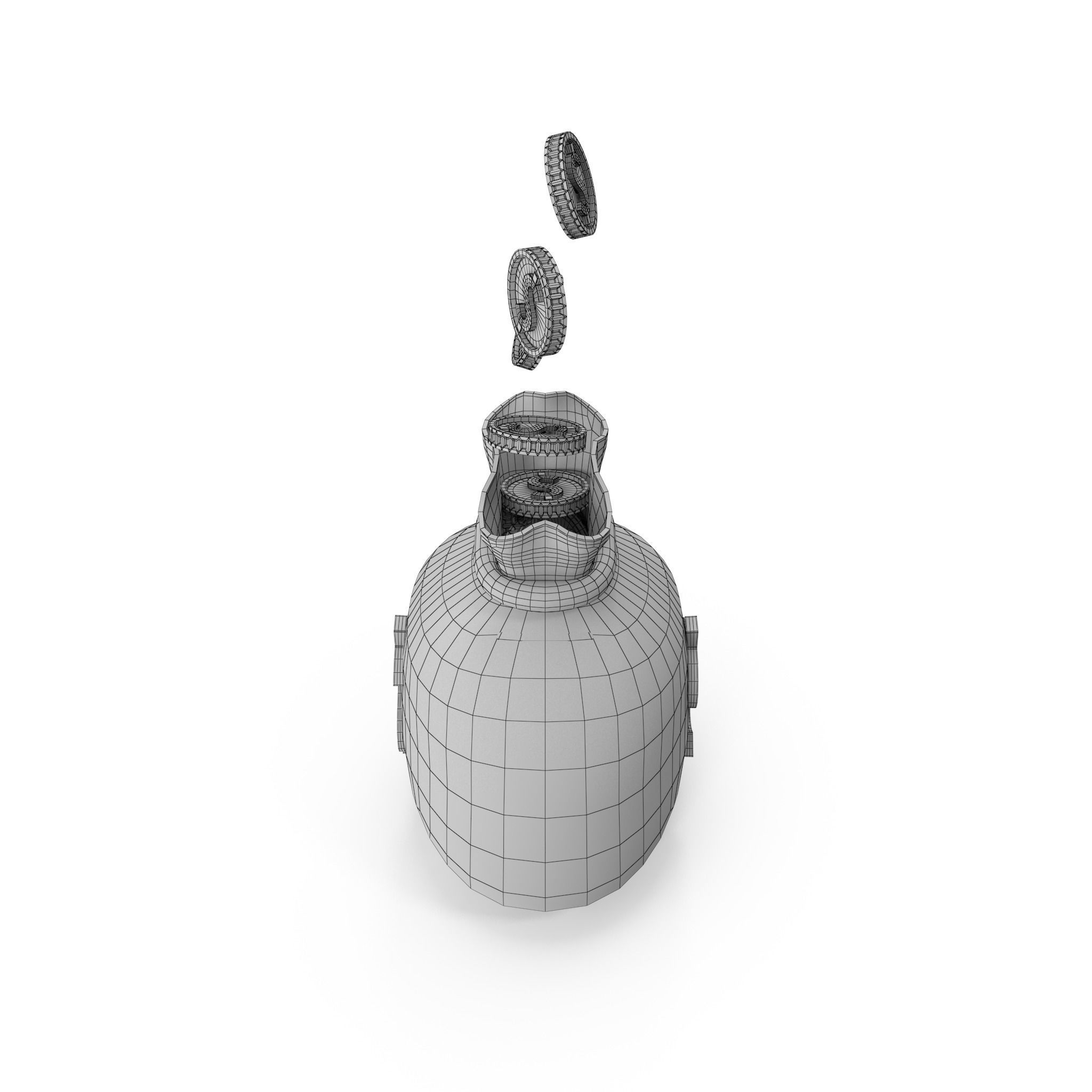 Money Bag Cartoon 3D model_32