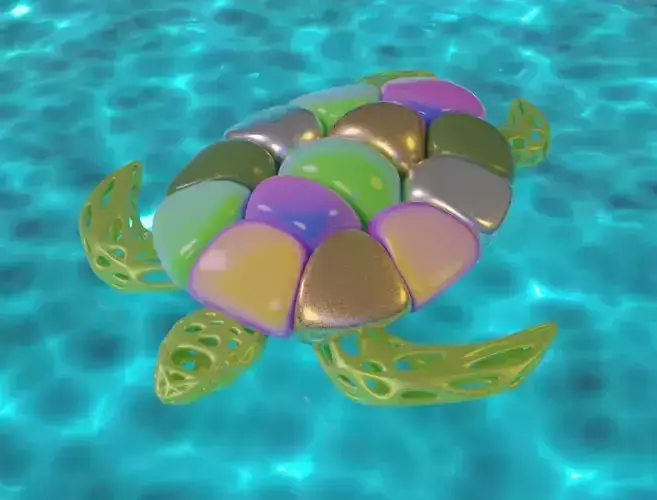 Abstract turtle 3D model
