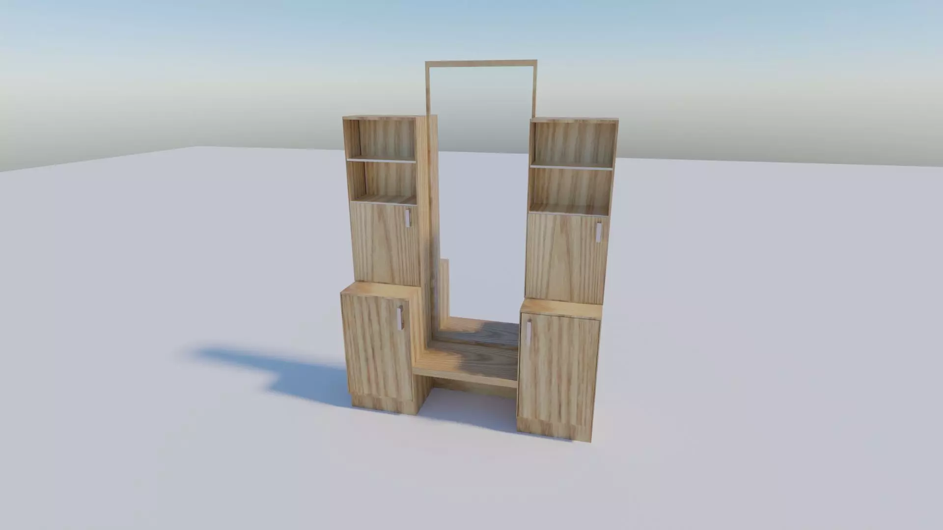 mirror table Free 3D model_0