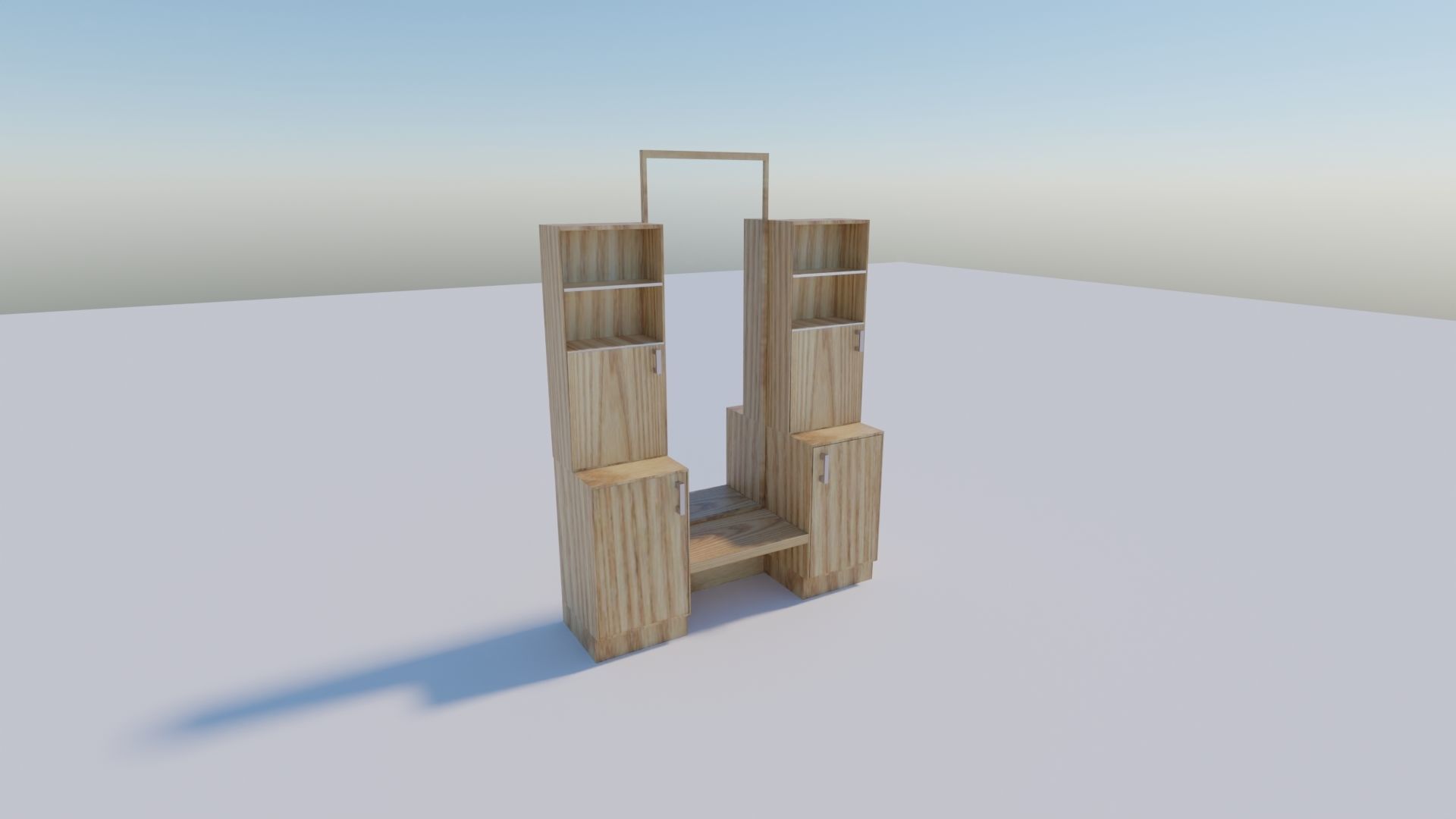 mirror table Free 3D model_1