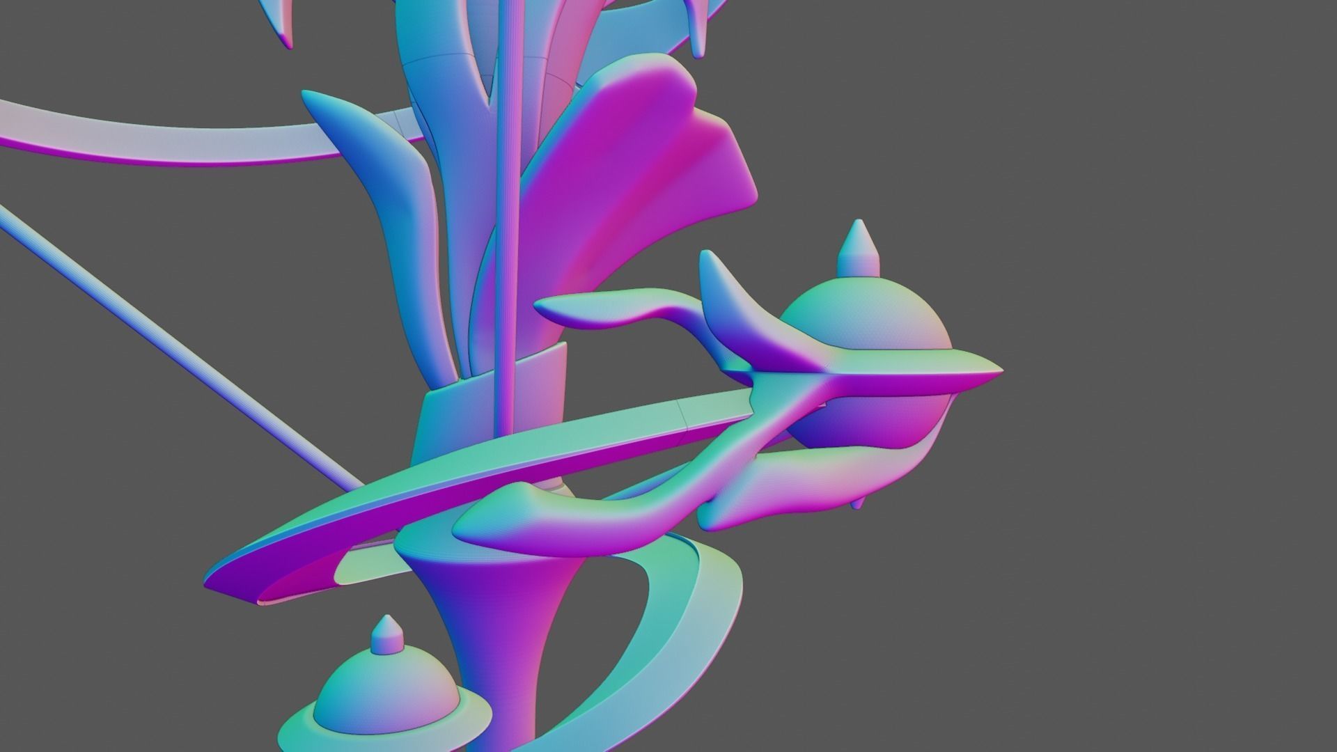 Elysia Staff - Honkai Impact - 3d Print Ready STL Files  3D print model_10