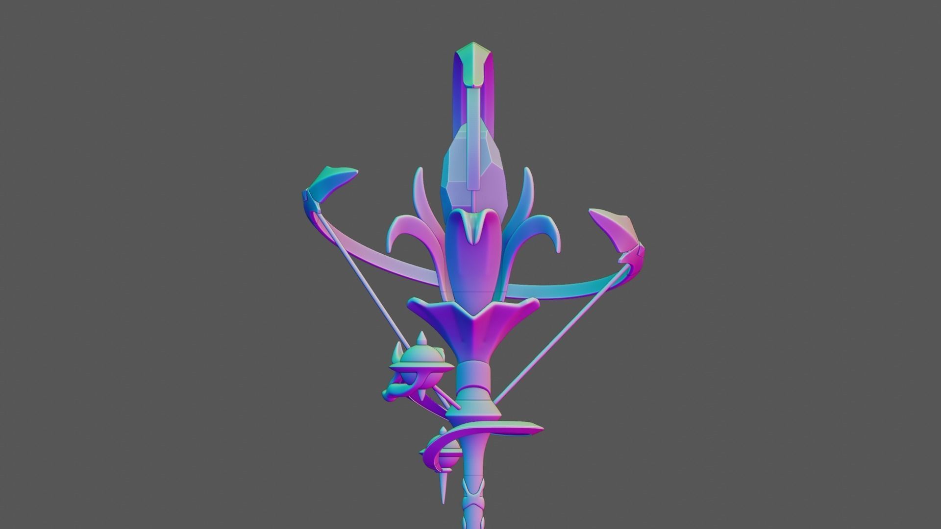 Elysia Staff - Honkai Impact - 3d Print Ready STL Files  3D print model_6