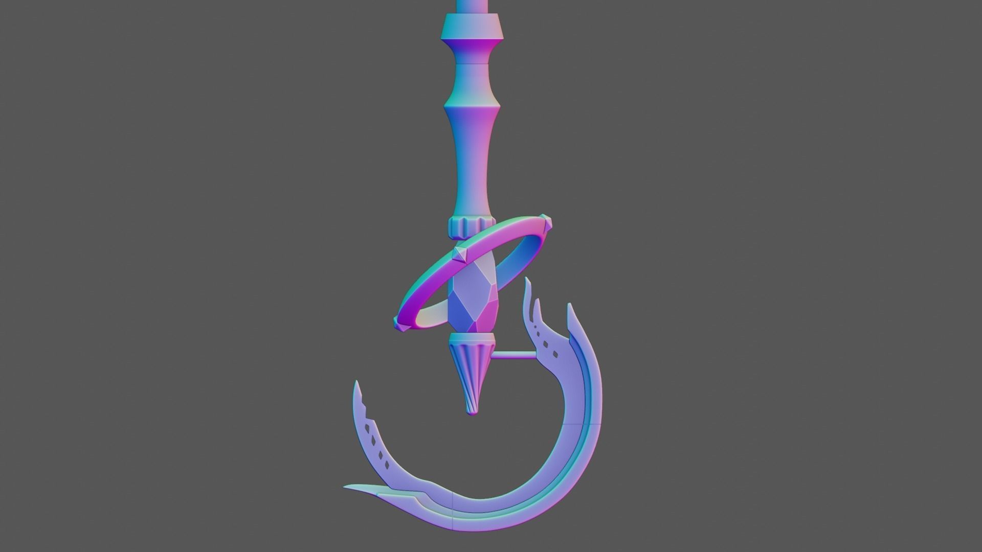 Elysia Staff - Honkai Impact - 3d Print Ready STL Files  3D print model_5