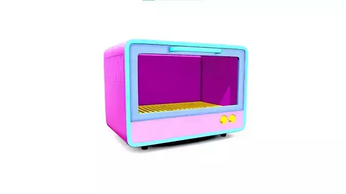 Electric Toaster Oven Cartoon