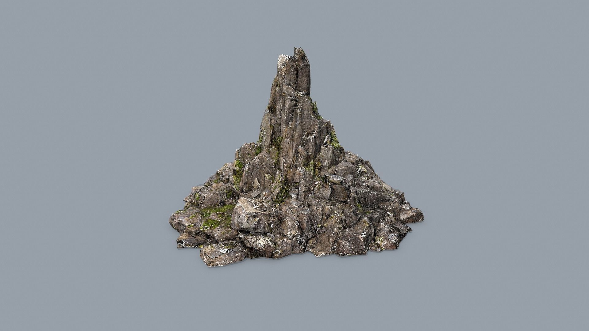 cliff rocks  Low-poly 3D model_13