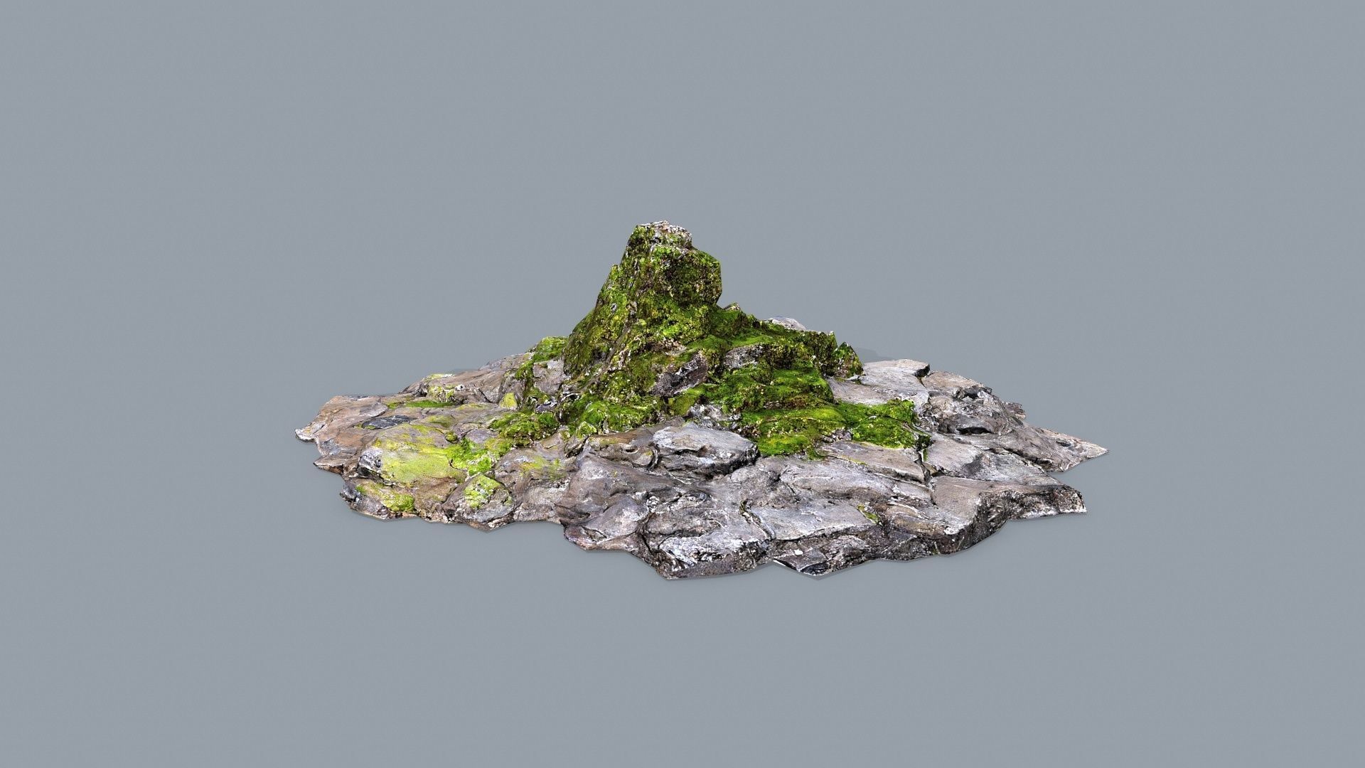 cliff rocks  Low-poly 3D model_14