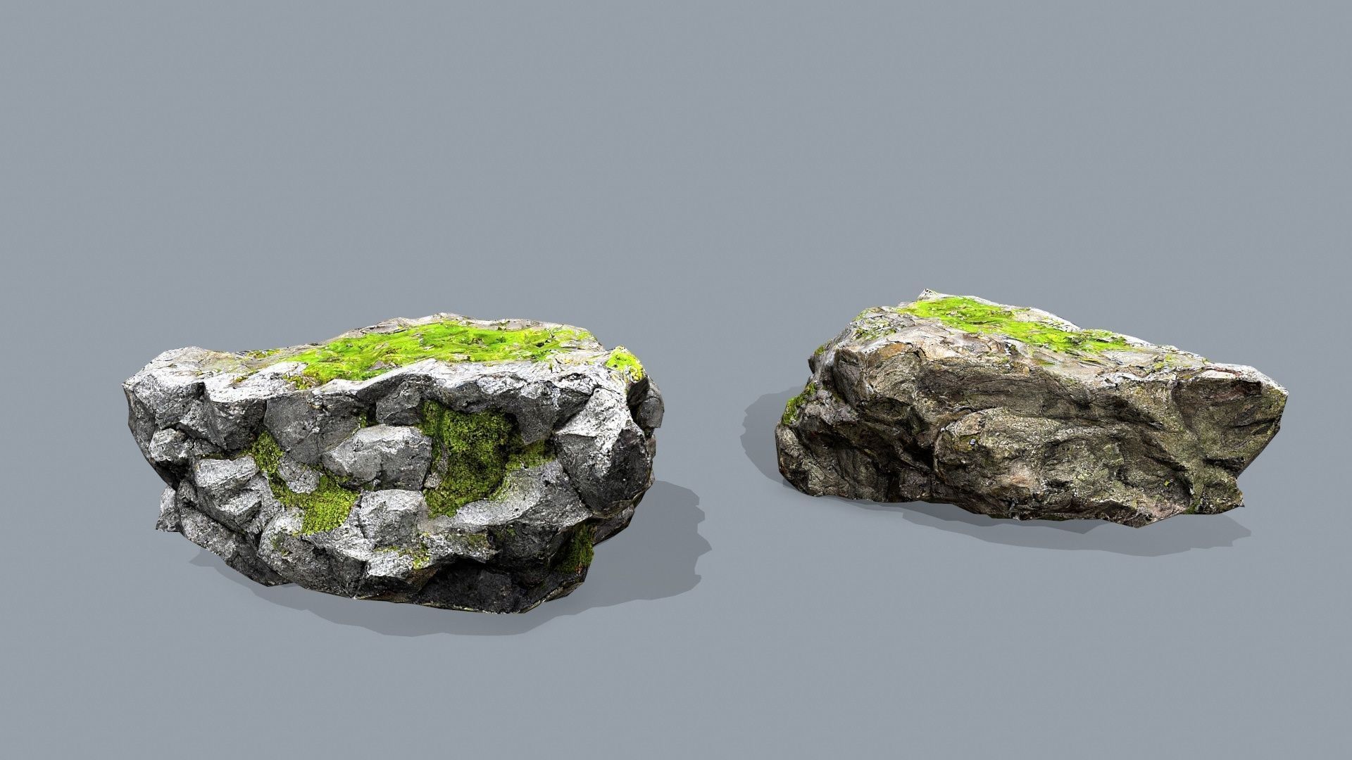 cliff rocks  Low-poly 3D model_10