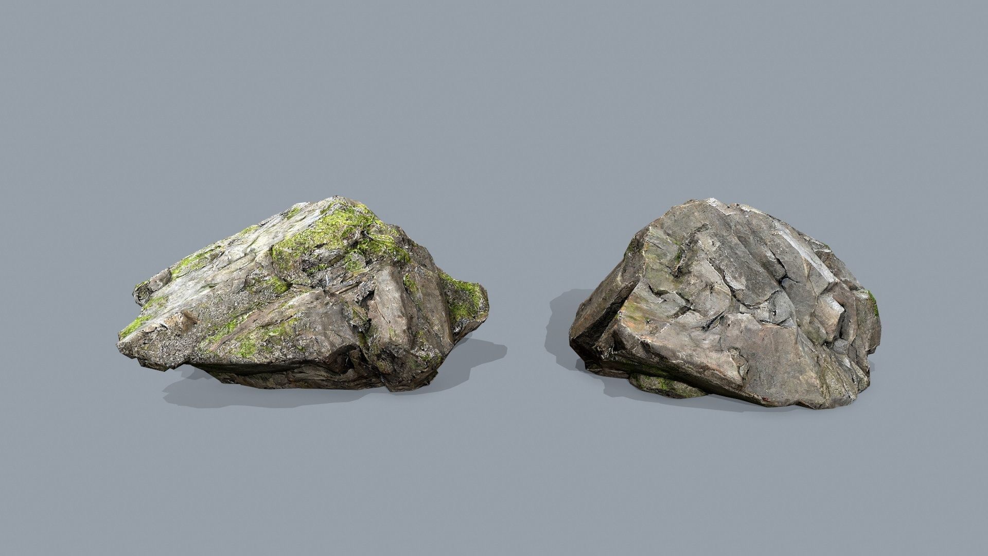 cliff rocks  Low-poly 3D model_9