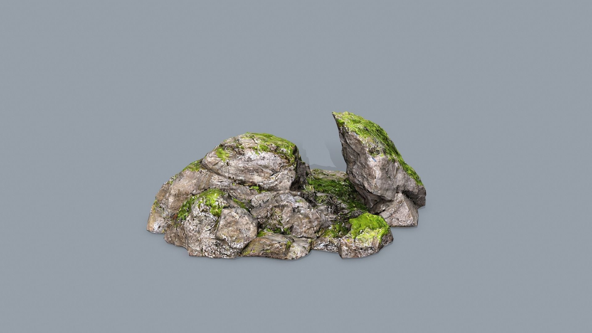 cliff rocks  Low-poly 3D model_18