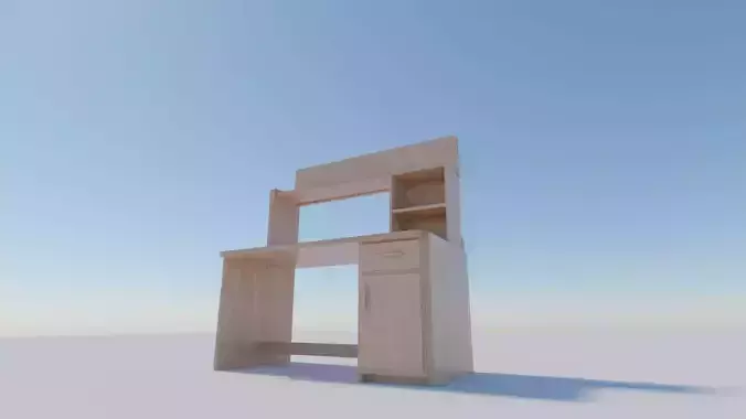 table with desks Free 3D model