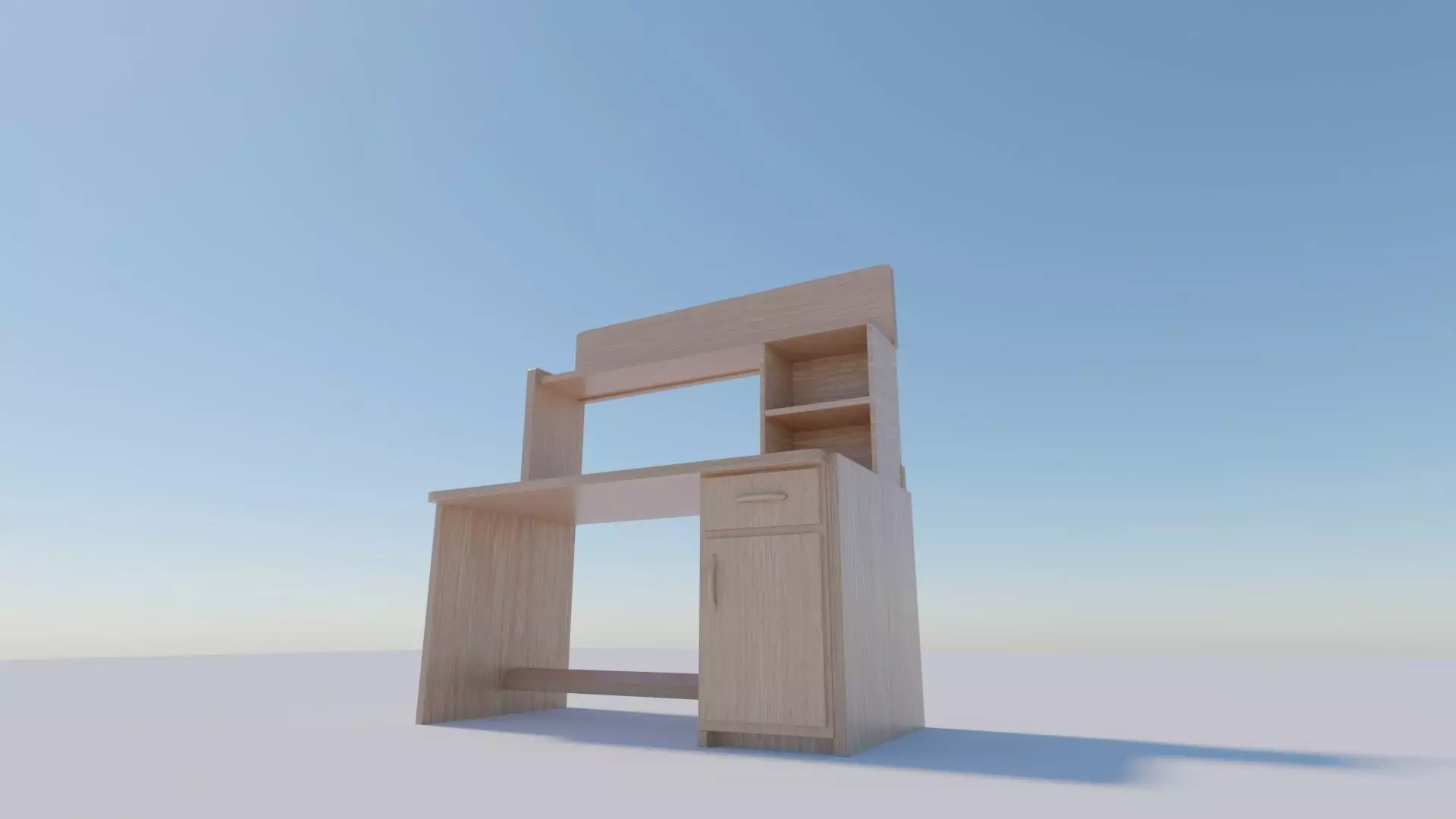 table with desks Free 3D model_0