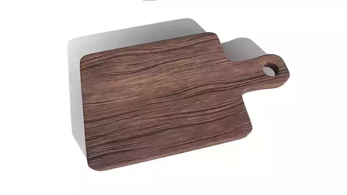 Wooden Vegetable Cutting Board 3D model