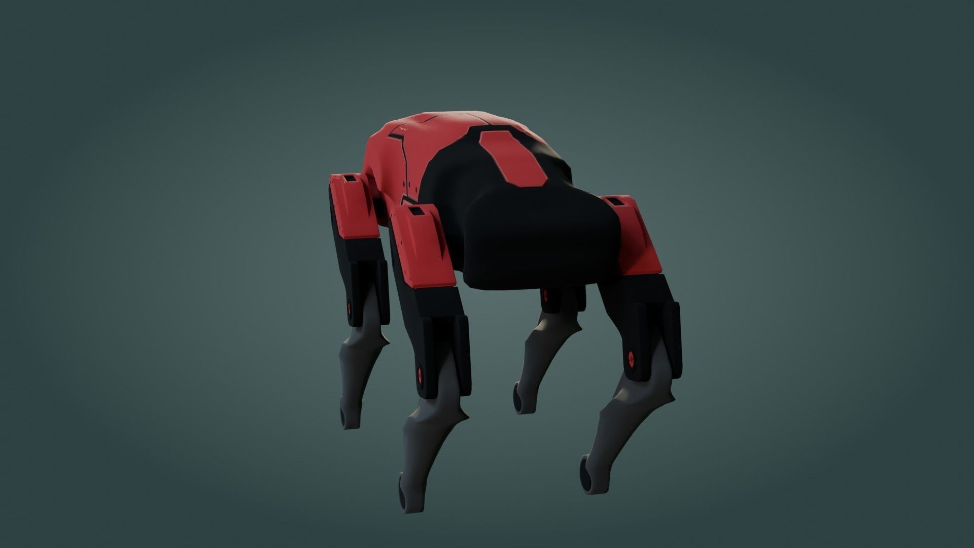 Sci-Fi Robot Dog - Game Ready - PBR Low-poly 3D model_5