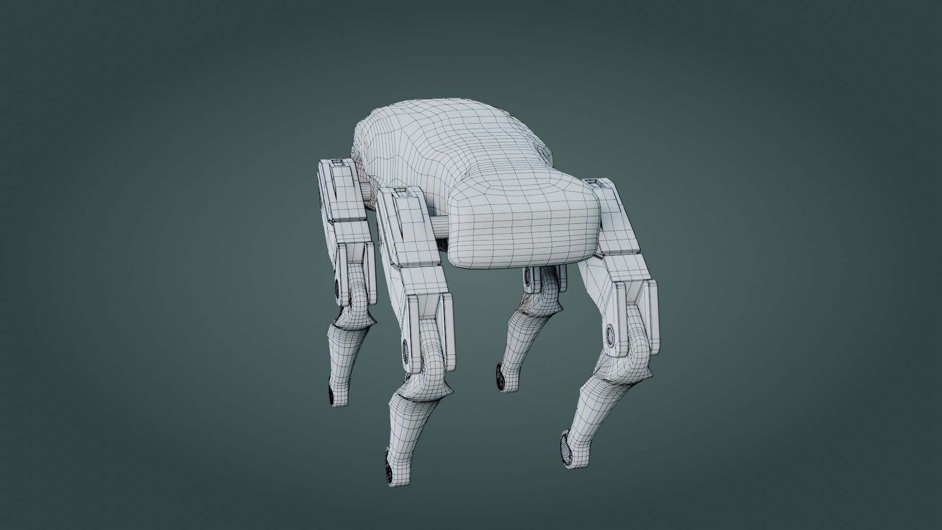 Sci-Fi Robot Dog - Game Ready - PBR Low-poly 3D model_19