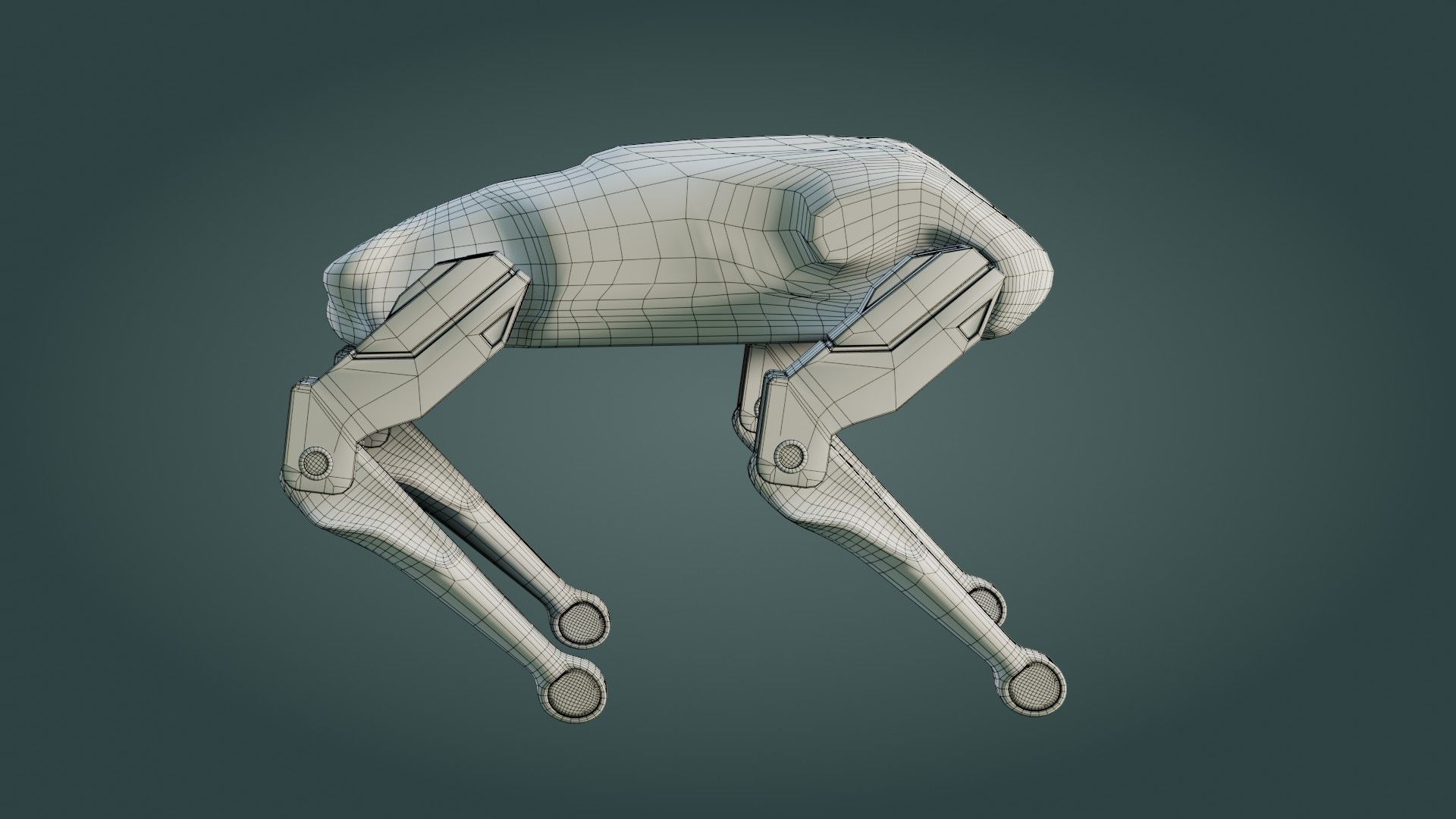 Sci-Fi Robot Dog - Game Ready - PBR Low-poly 3D model_22