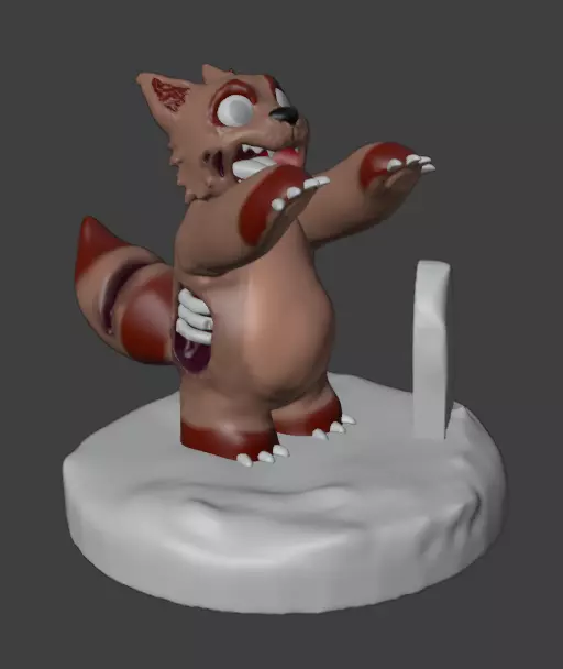 zombie furry 3D print model