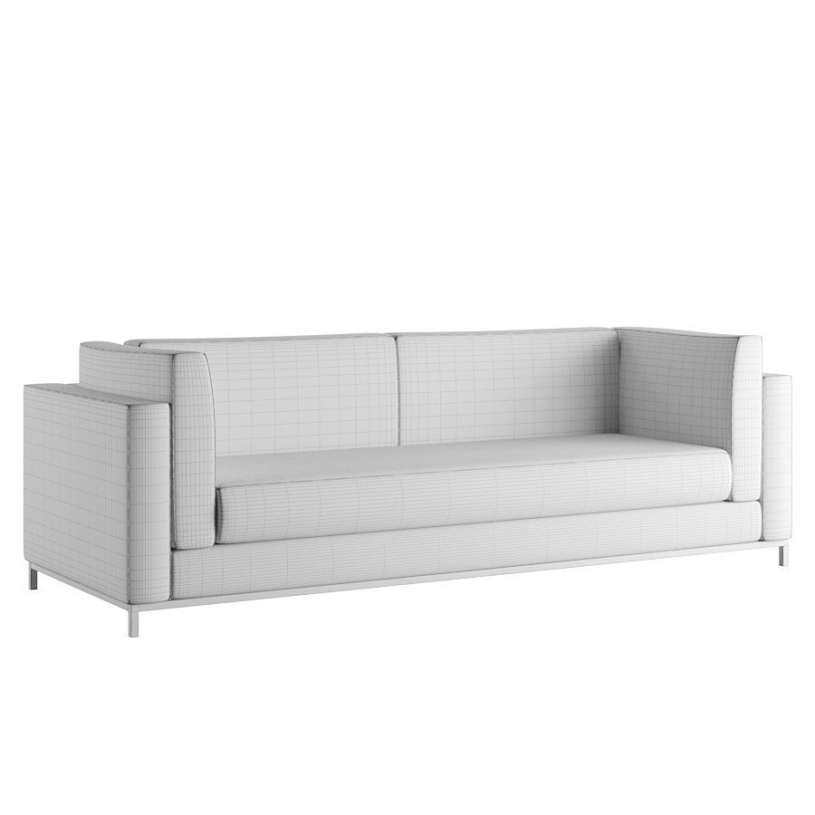Grey Sofa  3D model_4