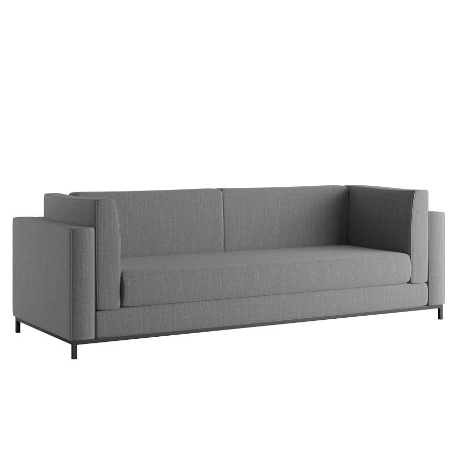 Grey Sofa  3D model_2