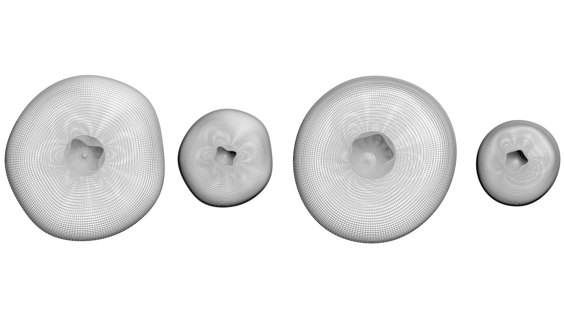 Blueberries Set 3D model_24