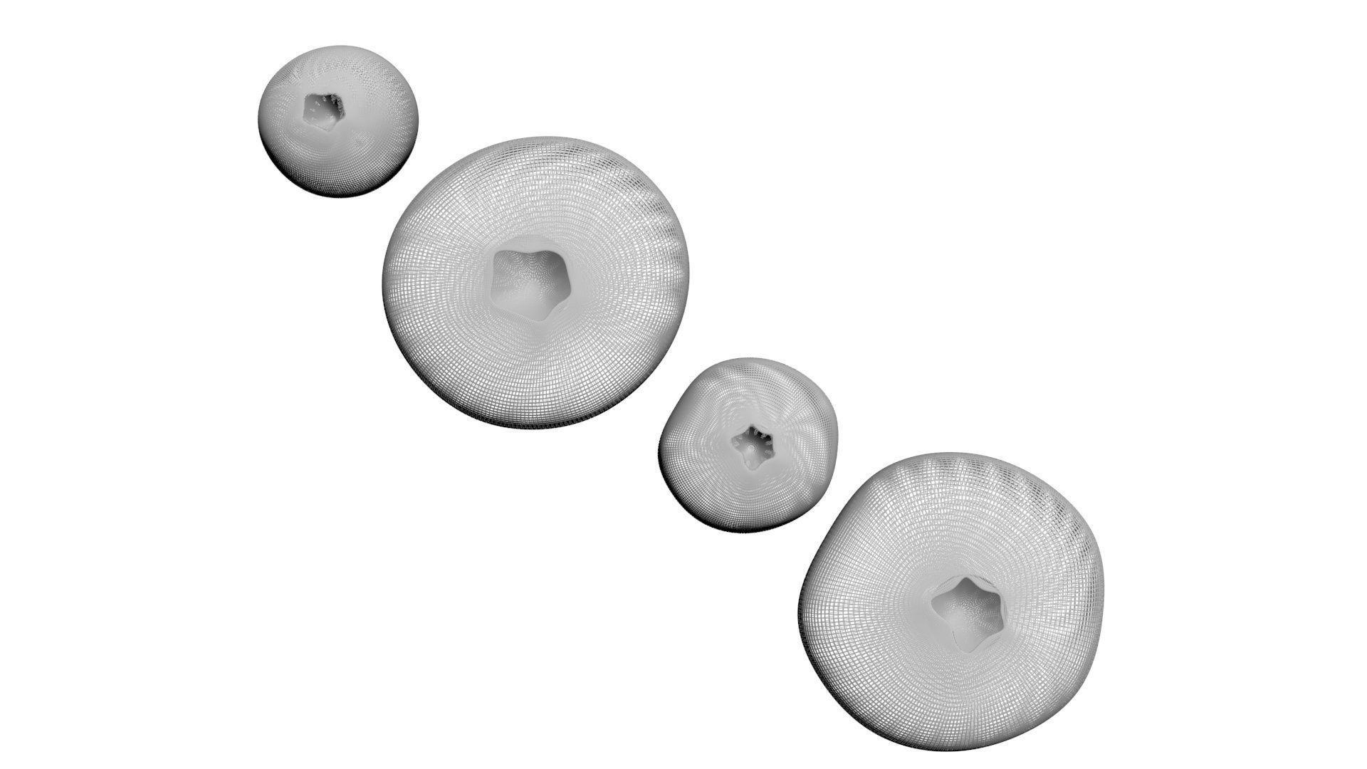 Blueberries Set 3D model_22