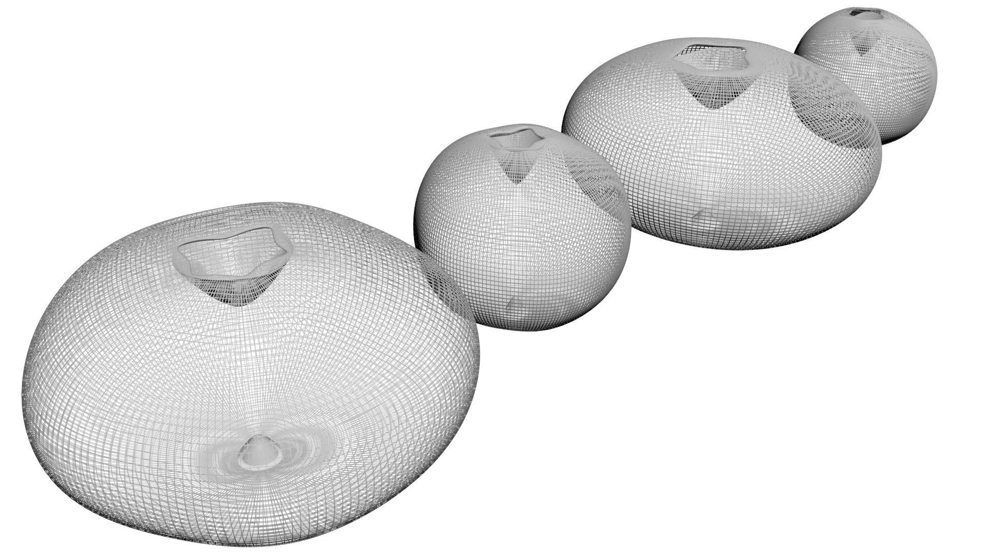 Blueberries Set 3D model_19