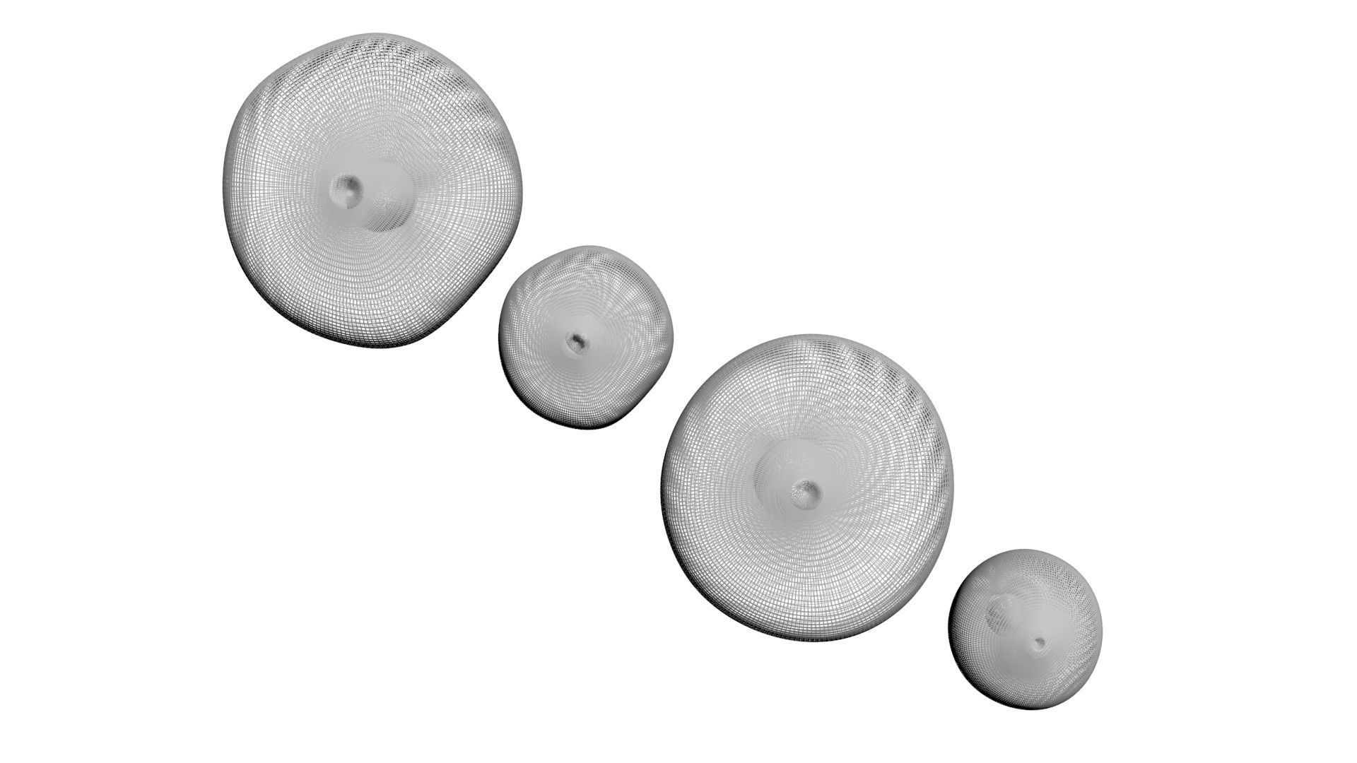 Blueberries Set 3D model_23