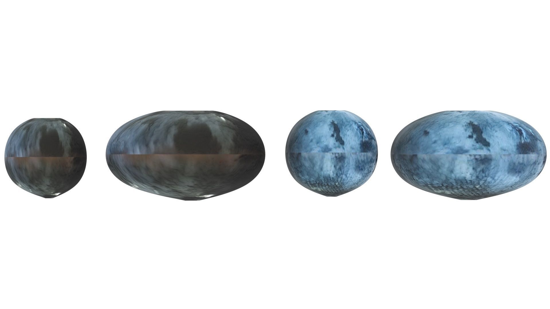 Blueberries Set 3D model_17