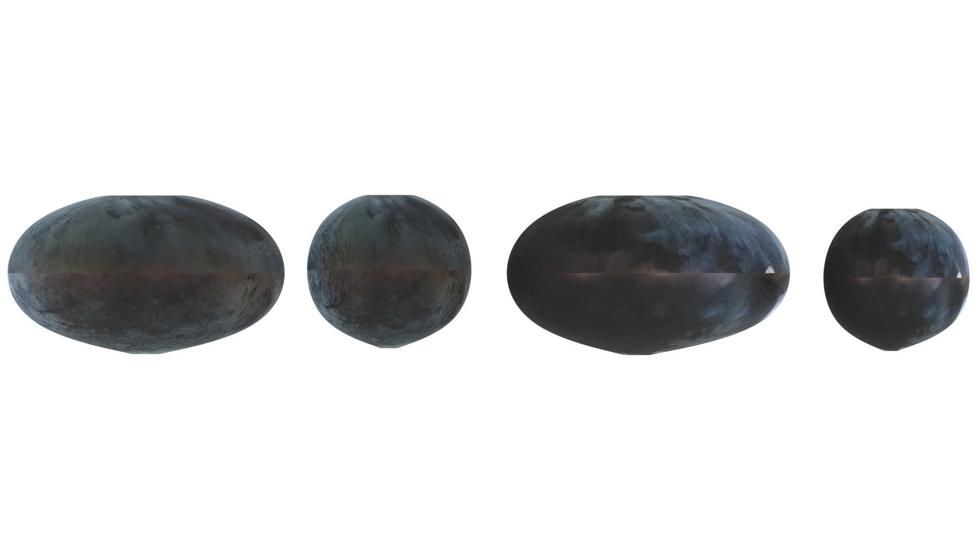 Blueberries Set 3D model_14