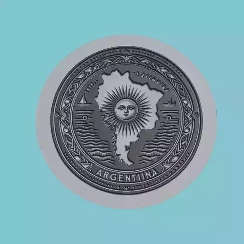 Argentina Map Medallion