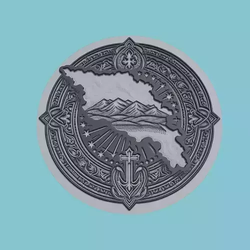 Armenia Map Medallion
