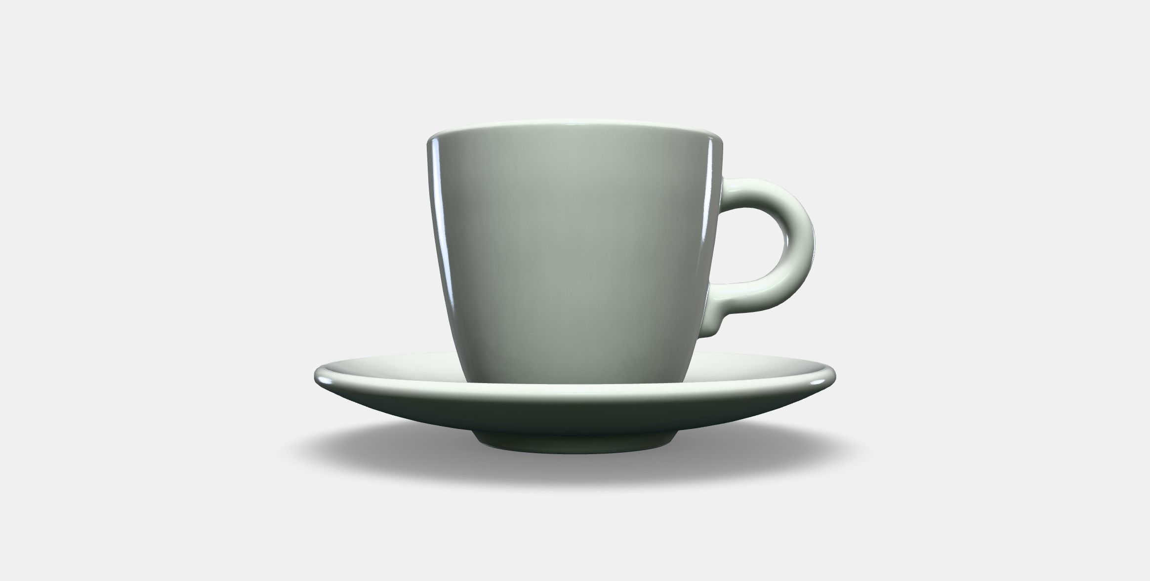 FARGKLAR Cup with saucer 1 Low-poly 3D model_10