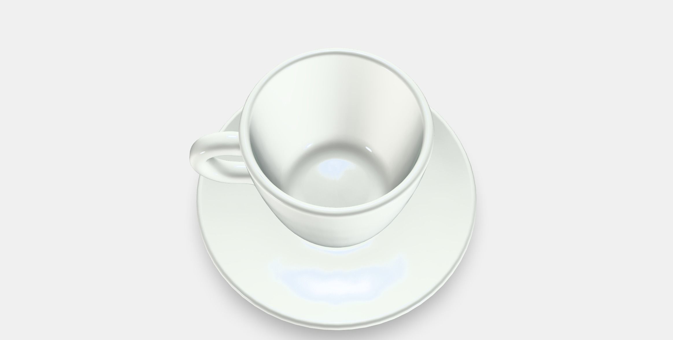 FARGKLAR Cup with saucer 1 Low-poly 3D model_2