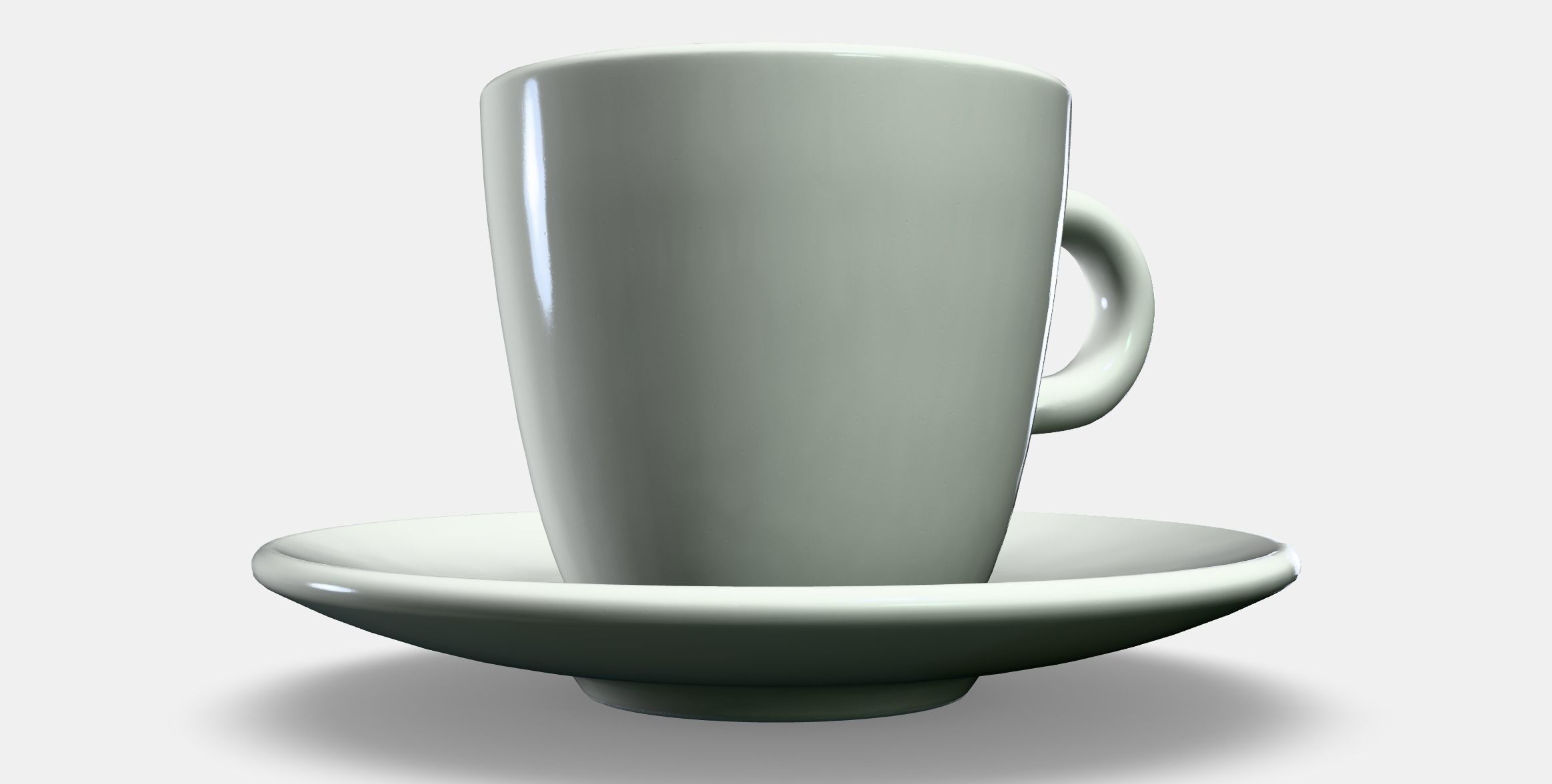 FARGKLAR Cup with saucer 1 Low-poly 3D model_9