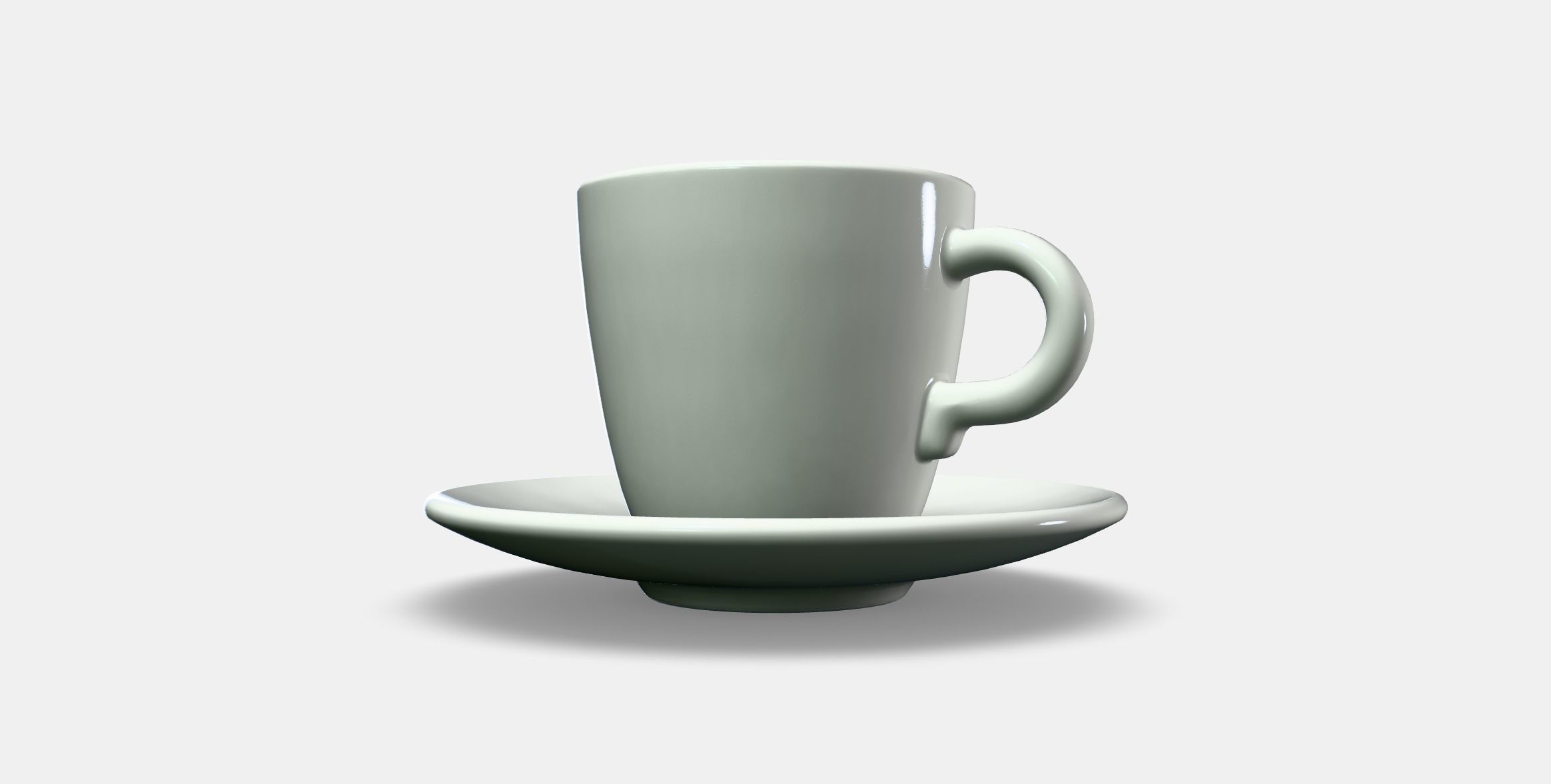 FARGKLAR Cup with saucer 1 Low-poly 3D model_12