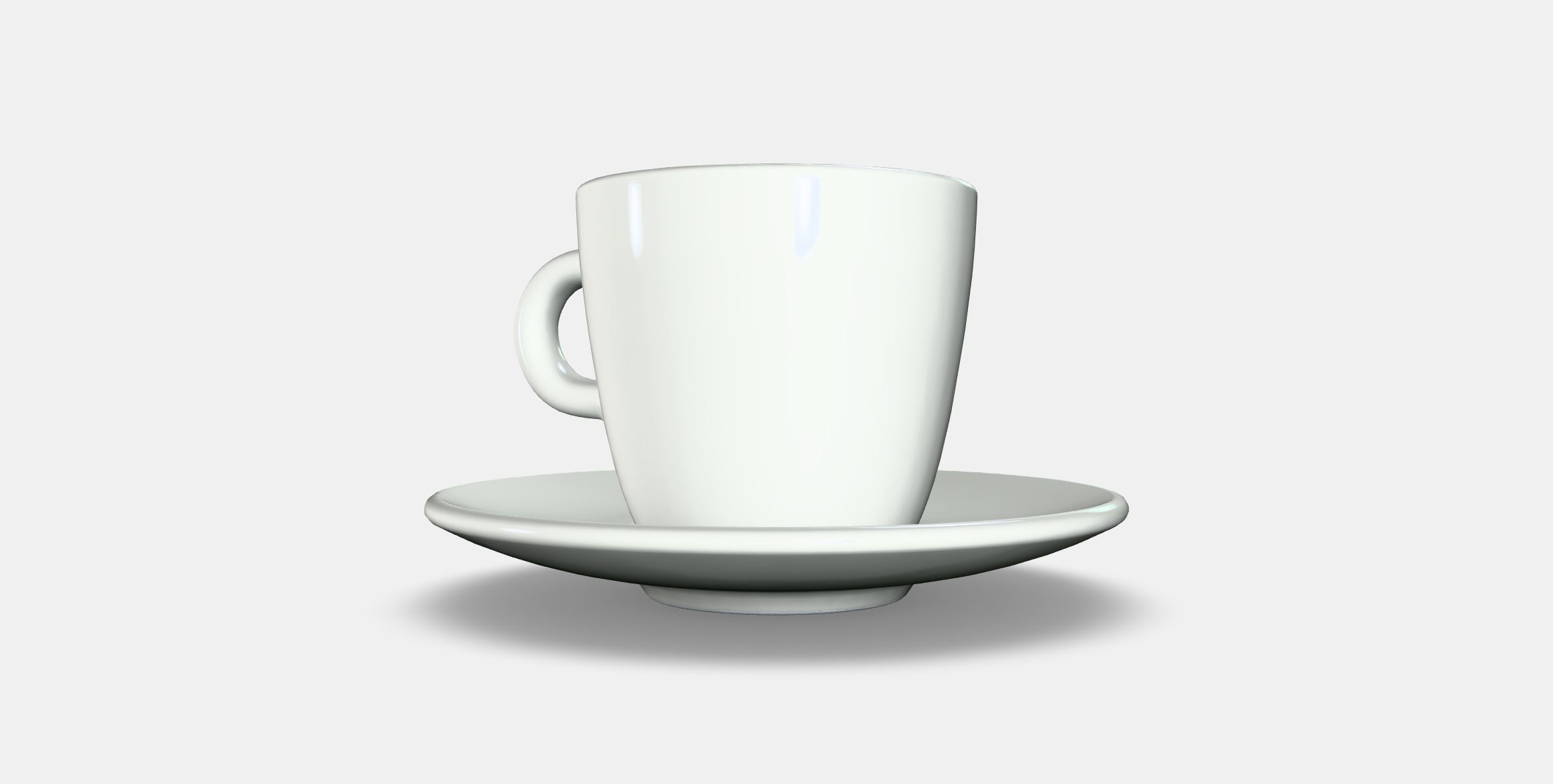FARGKLAR Cup with saucer 1 Low-poly 3D model_4