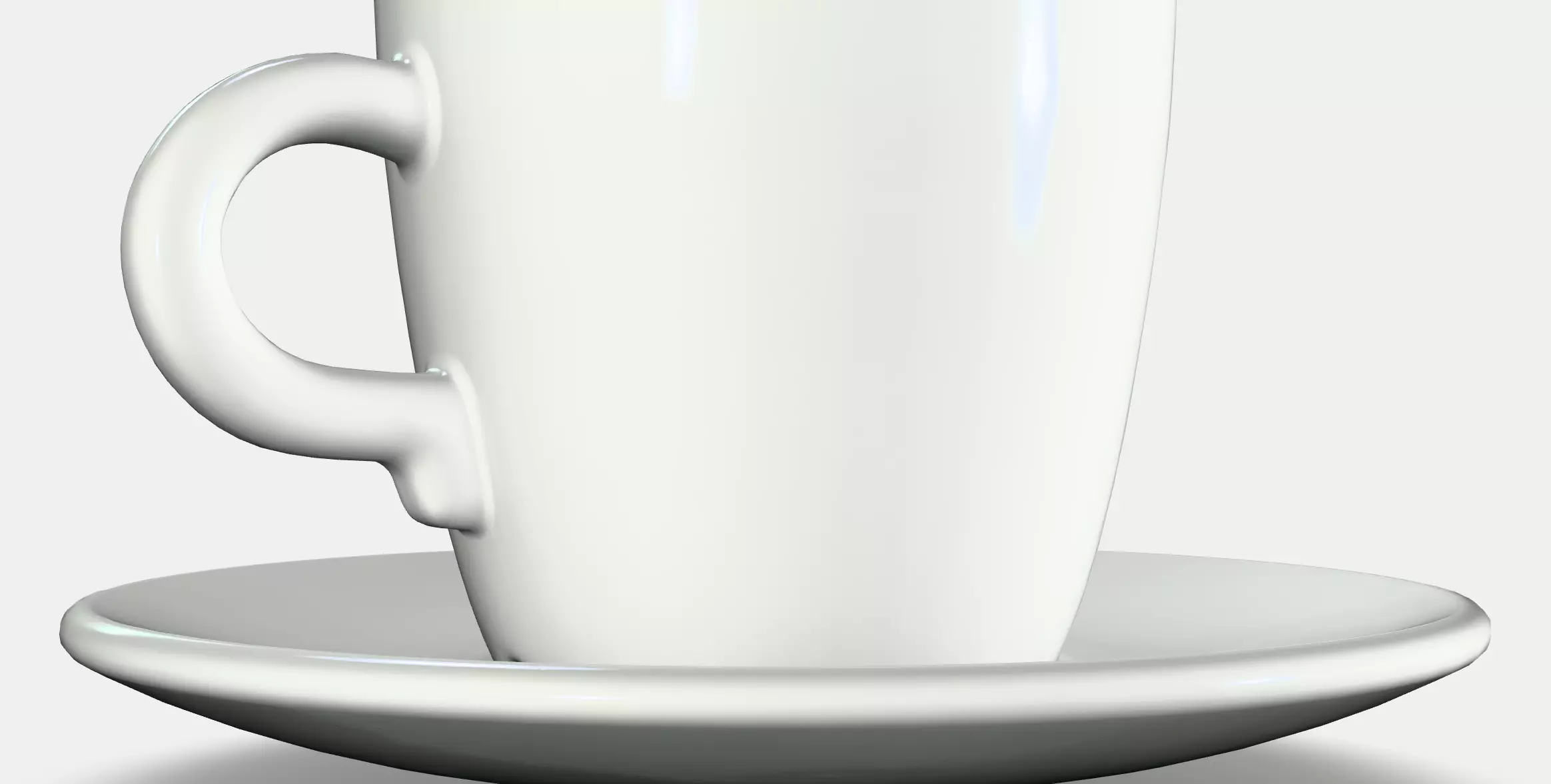 FARGKLAR Cup with saucer 1 Low-poly 3D model_0
