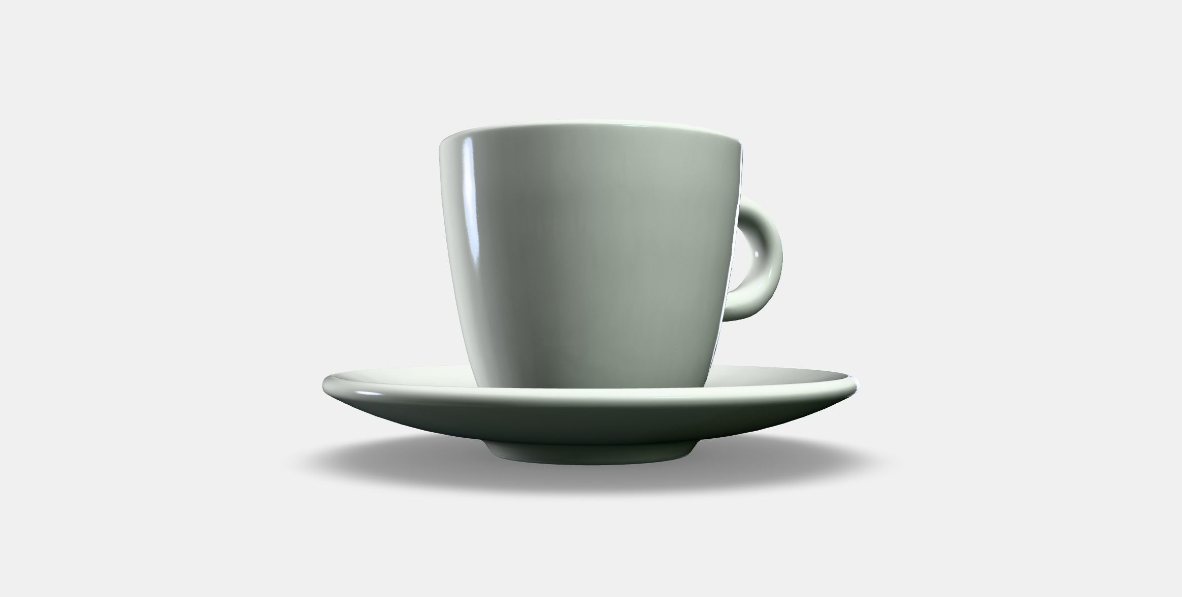 FARGKLAR Cup with saucer 1 Low-poly 3D model_3