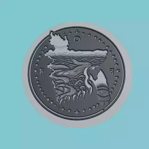 Bangladesh Map Medallion