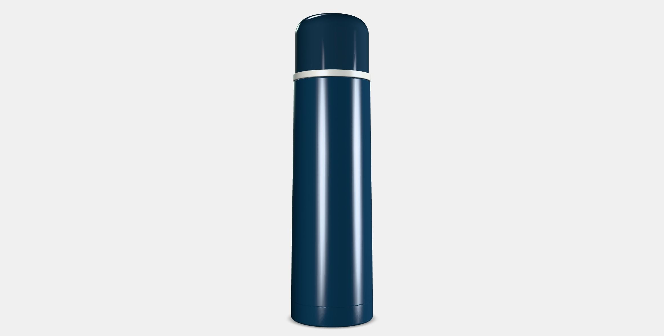 HALSA Steel vacuum flask Low-poly 3D model_16