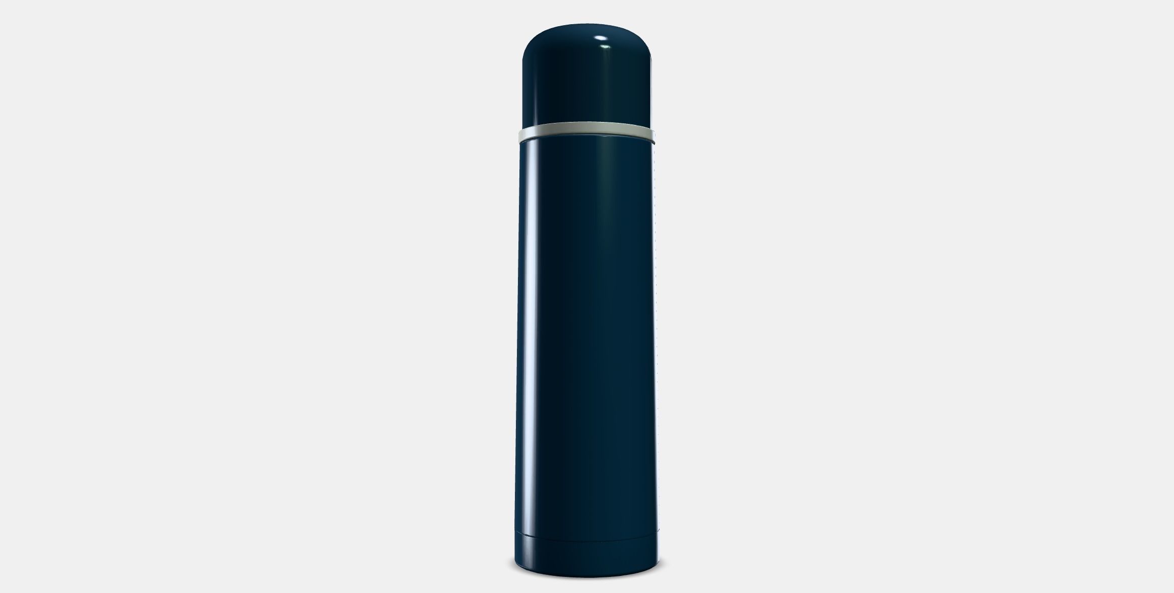 HALSA Steel vacuum flask Low-poly 3D model_2