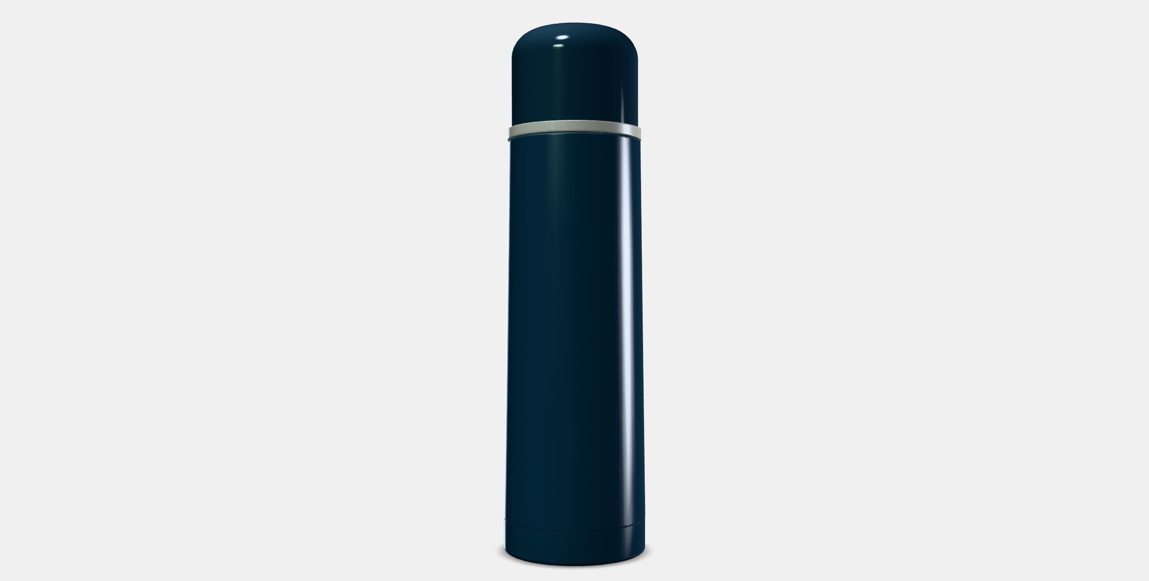 HALSA Steel vacuum flask Low-poly 3D model_12