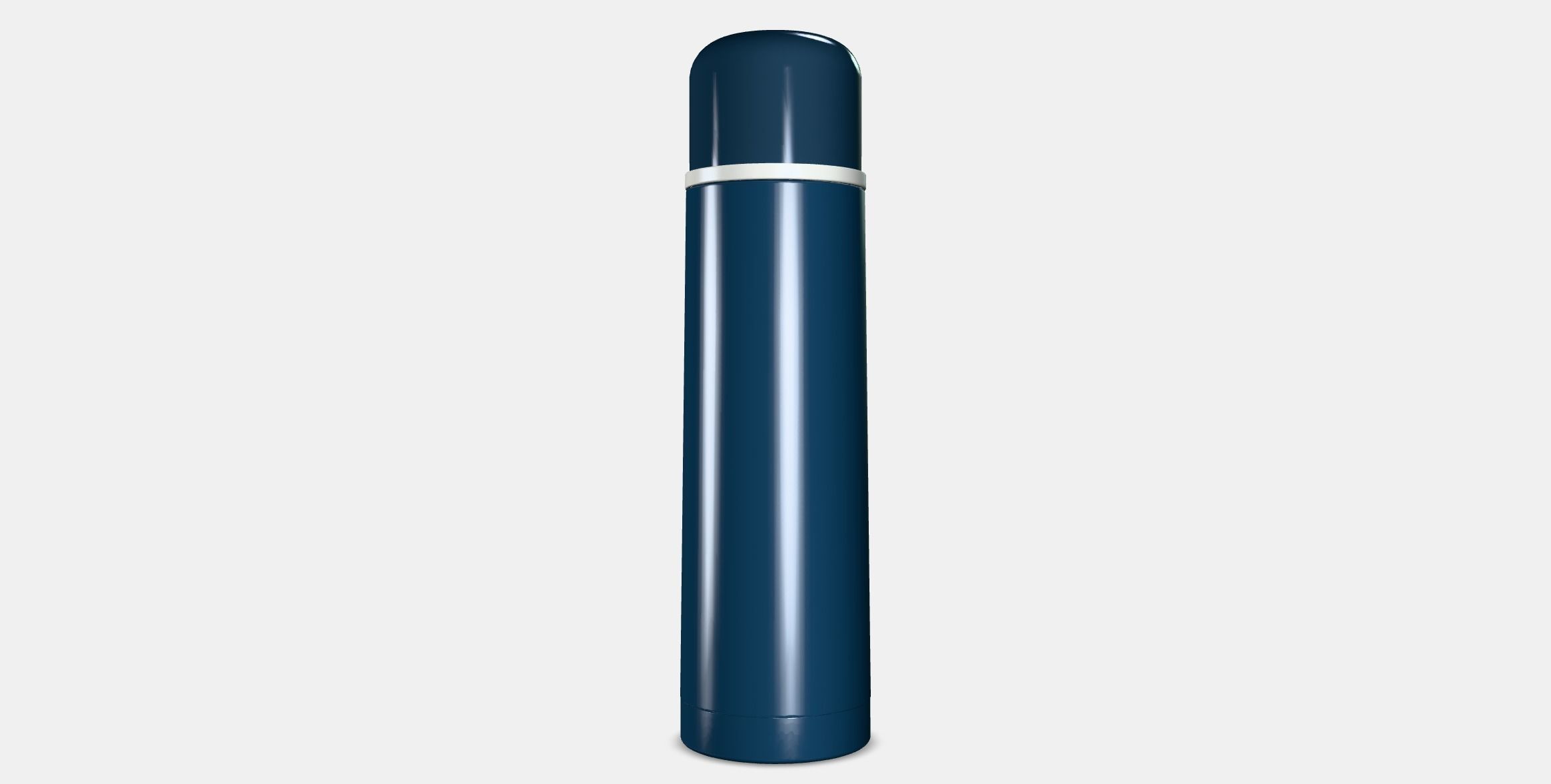 HALSA Steel vacuum flask Low-poly 3D model_4