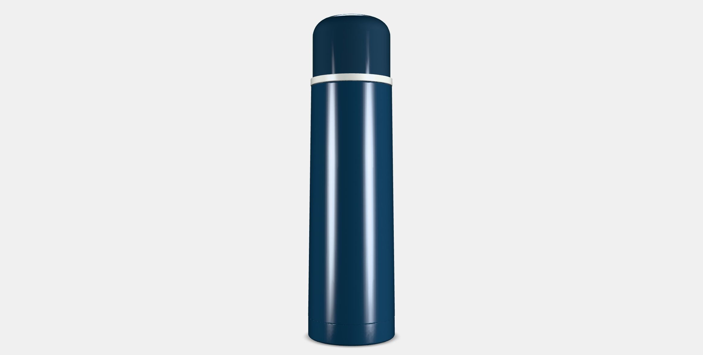 HALSA Steel vacuum flask Low-poly 3D model_14